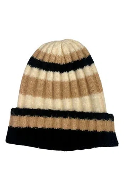 MARCUS ADLER MARCUS ADLER STRIPE RIB BEANIE