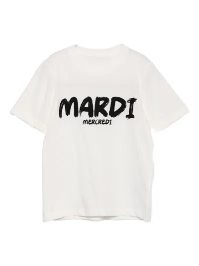 MARDI MERCREDI LES PETITES BRUSHED-LOGO T-SHIRT