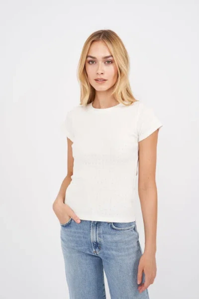 MAREA MAREA POINTELLE CREWNECK TEE