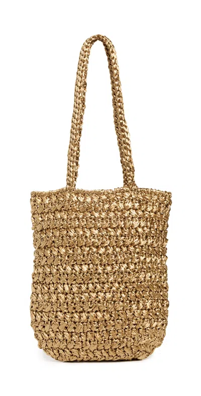 MARIA LA ROSA TOTE BAG GOLD