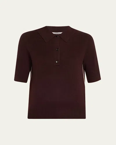 MARIA MCMANUS PETITE POLO CASHMERE TOP