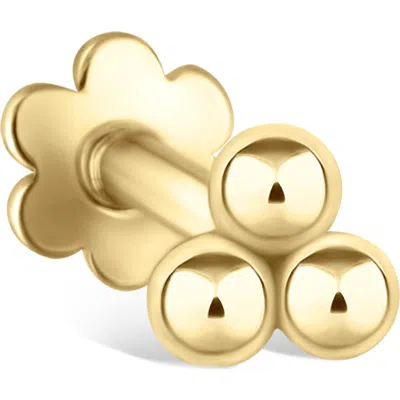 MARIA TASH MARIA TASH BALL TRINITY SINGLE THREADER STUD EARRING