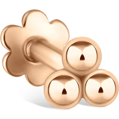 MARIA TASH MARIA TASH BALL TRINITY SINGLE THREADER STUD EARRING