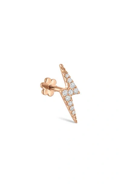 MARIA TASH MARIA TASH DIAMOND LIGHTNING BOLT SINGLE STUD EARRING