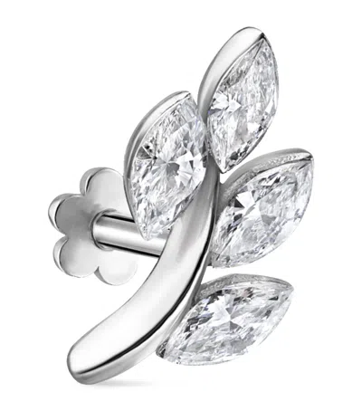 MARIA TASH DIAMOND VINE THREADED STUD EARRING