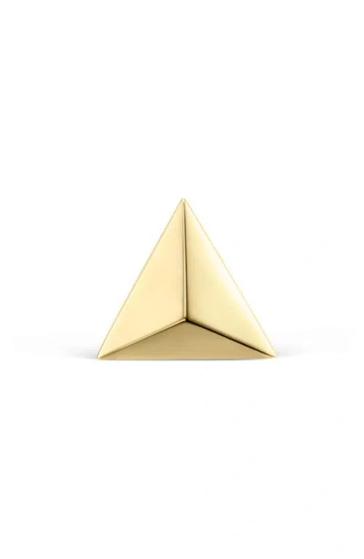 MARIA TASH MARIA TASH FACETED TRIANGLE SINGLE THREADED STUD EARRING