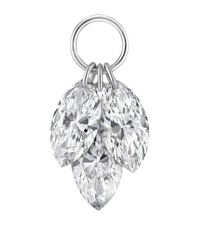 MARIA TASH FLOATING DIAMOND PLUME CHARM