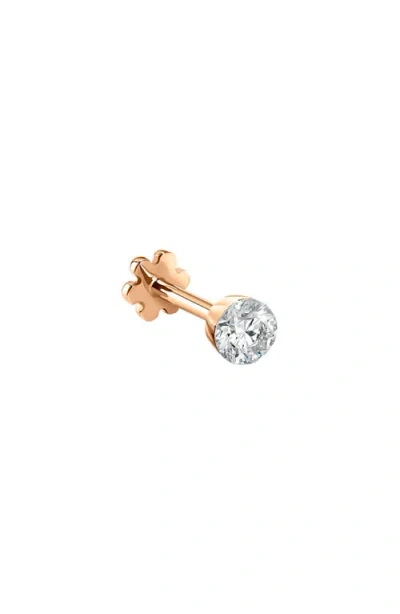 MARIA TASH MARIA TASH INVISIBLE DIAMOND THREADED STUD EARRING