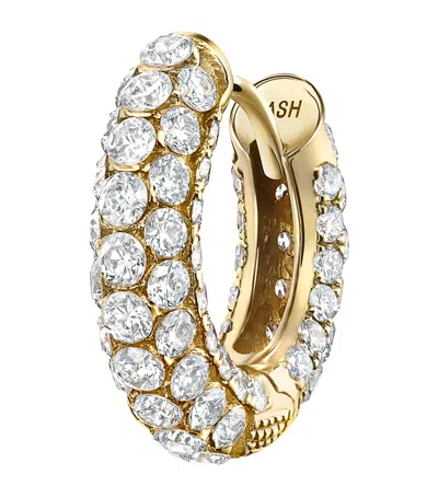 MARIA TASH PAVÉ DIAMOND SINGLE HOOP EARRING