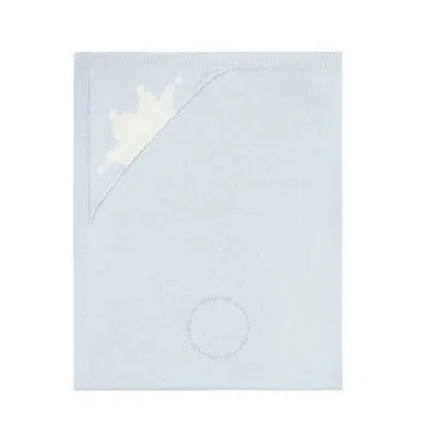 MARIE CHANTAL MARIE CHANTAL KNITTED CROWN BLANKET - BLUE