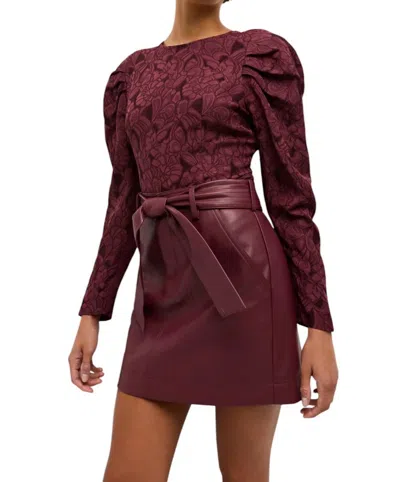 MARIE OLIVER INGRID TOP IN MERLOT