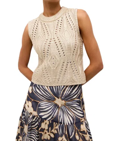 MARIE OLIVER MCGUIRE TOP IN CHROME