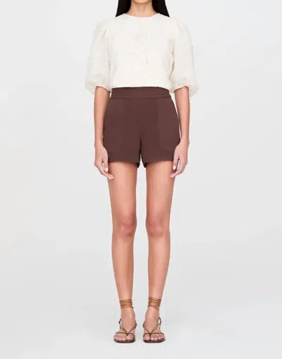 MARIE OLIVER MIA SHORTS IN WALNUT