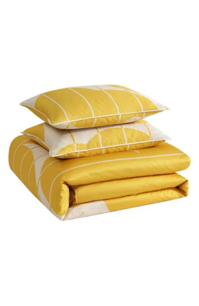 MARIMEKKO MARIMEKKO 300 THREAD COUNT UNIKKO DUVET COVER & SHAMS SET