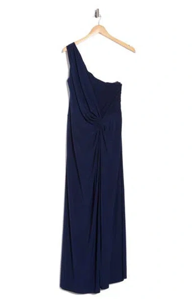 MARINA MARINA ONE-SHOULDER JERSEY MAXI DRESS