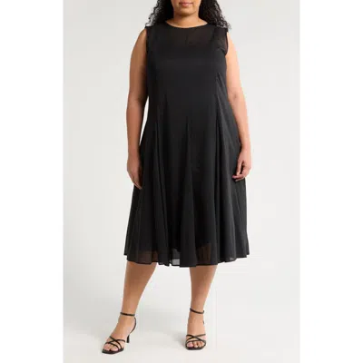 MARINA RINALDI MARINA RINALDI CORVINO COTTON SLEEVELESS MIDI DRESS