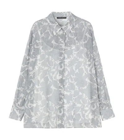 MARINA RINALDI MARINA RINALDI COTTON-SILK VOILE SPIDER SHIRT