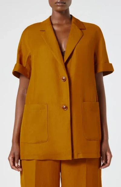 MARINA RINALDI MARINA RINALDI FINGERE SHORT SLEEVE TWILL JACKET