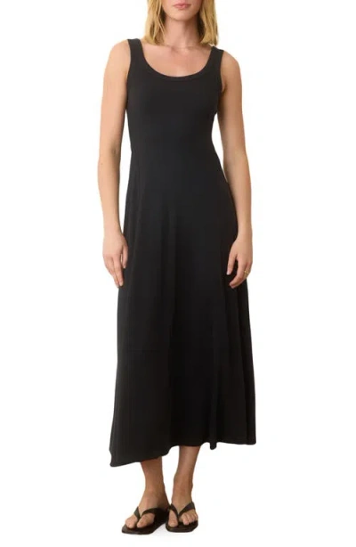 MARINE LAYER MARINE LAYER LEXI SUN-IN SLEEVELESS FIT & FLARE RIB MAXI DRESS