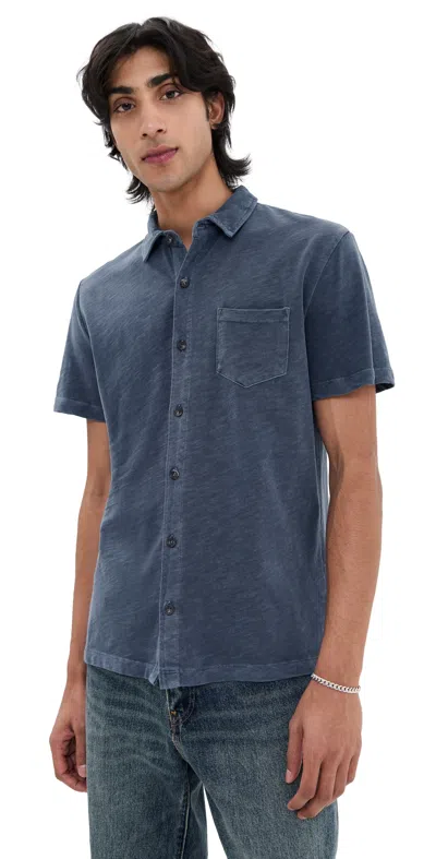 MARINE LAYER VINTAGE HEAVY SLUB BUTTON DOWN MOOD INDIGO