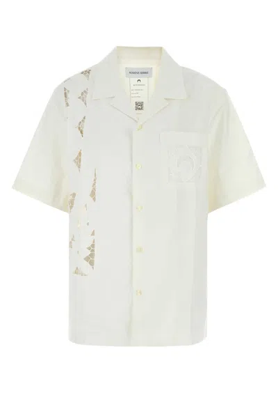 MARINE SERRE MARINE SERRE WHITE COTTON SHIRT