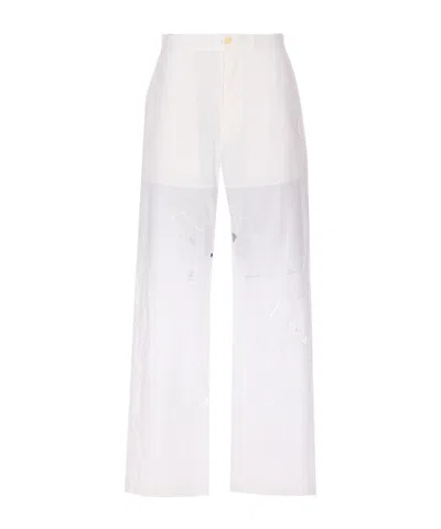 MARINE SERRE BELT LOOPS SLACKS