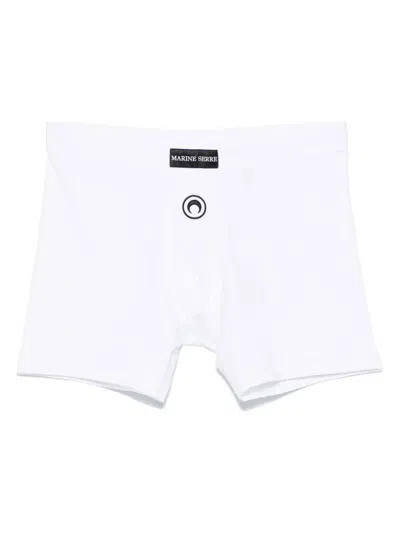 MARINE SERRE CRESCENT MOON-EMBROIDERED BOXERS