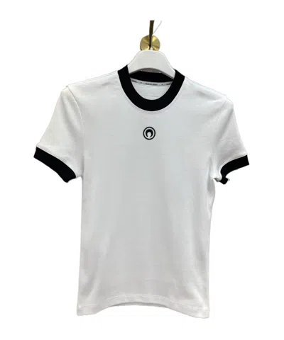 MARINE SERRE CRESCENT PATTERN SHORT-SLEEVED T-SHIRT