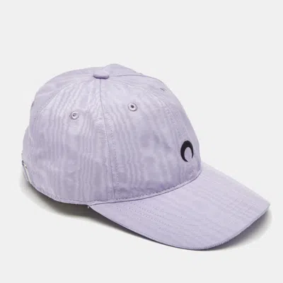 MARINE SERRE LILAC MOIRÉ BRANDED CAP 60