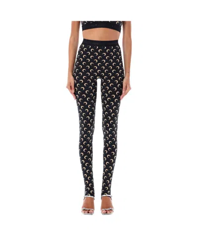 MARINE SERRE MARINE SERRE MOON PRINTED SKINNY-CUT LEGGINGS