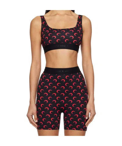 MARINE SERRE MOON PRINTED SPORTS BRAS