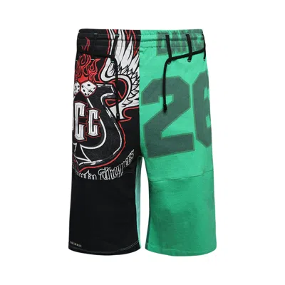 MARINE SERRE MARINE SERRE REGENERATED T-SHIRTS GRAPHIC SHORT 'BRIGHT GREEN'