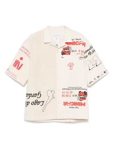 MARINE SERRE REGENERATED TOTE BAGS BOWLING SHIRT