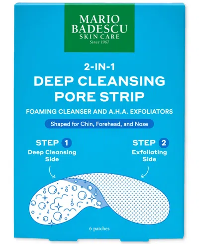 MARIO BADESCU 2-IN-1 DEEP CLEANSING PORE STRIP, 6-PK.