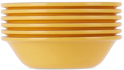 MARIO LUCA GIUSTI YELLOW SAINT TROPEZ BOWL SET, 6 PCS
