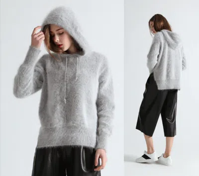 MARKENLOS ❄️4 COLORS ANGORA PULLOVER WOLLE KAPUZE WOOL HOODED JUMPER SWEATER MINK CASHMERE