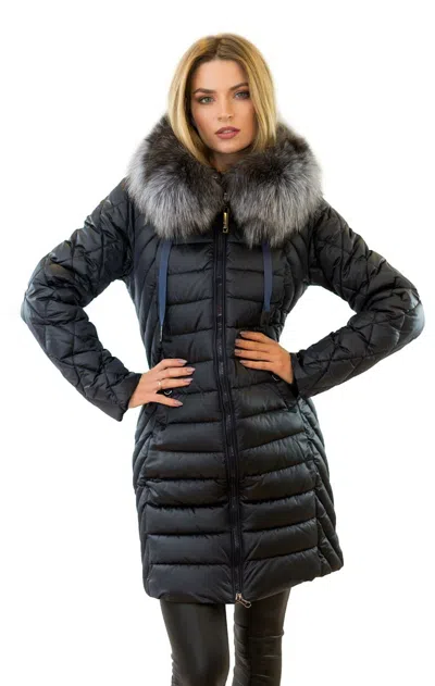 MARKENLOS DAMENMANTEL STEPPMANTEL DAUNENMANTEL MIT FELL PELZ ECHTPELZ ECHTFELL PELZKRAGEN