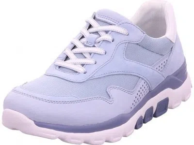 MARKENLOS GABOR DAMEN HALBSCHUH SNEAKER SPORT SCHNÜRER ZUM SCHNÜREN BLAU 86.986.16