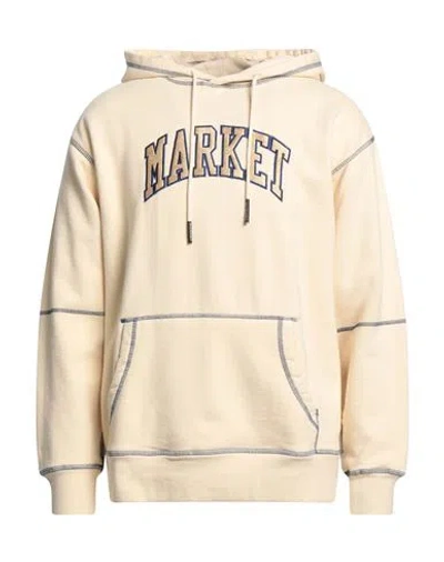 MARKET MARKET MAN SWEATSHIRT BEIGE SIZE M COTTON