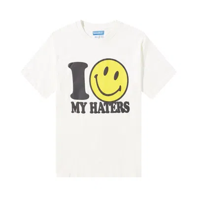 MARKET MARKET SMILEY HATERS T-SHIRT 'PARCHMENT'