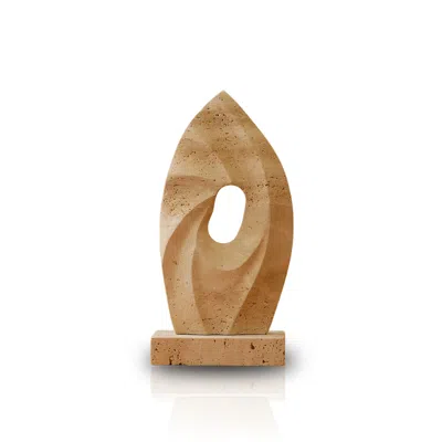 MARLETH NEUTRALS NATURAL STONE TRAVERTINE SCULPTURE