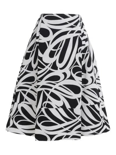 MARNI ABSTRACT-PRINT SKIRT