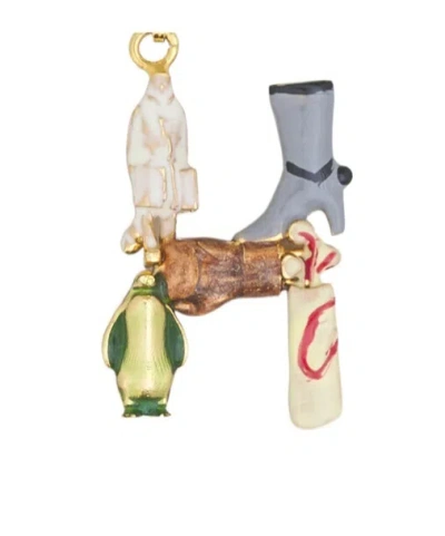 MARNI MARNI ALPHABET H CHARM PENDANT