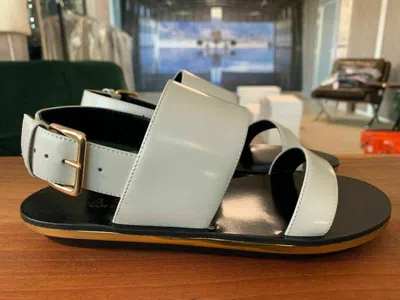 MARNI MARNI ANATOMIC CULT LEATHER SANDALS FLATS SLIDES BUCKLE SANDALEN SCHUHE SHOES 41