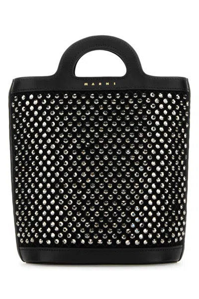 MARNI WOMEN BLACK CRYSTAL-EMBELLISHED CROSSBODY BAG, ONESIZE LUXURY CROSSBODY BAGS FOR WOMEN DARVEYS