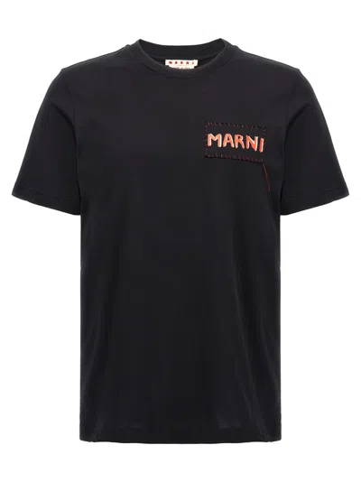 MARNI BLACK LOGO T-SHIRT