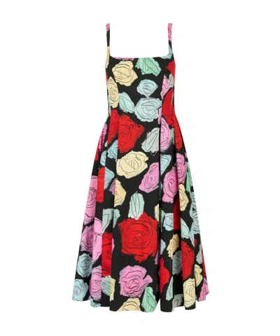 MARNI MARNI FANTASIA FLORAL MIDI DRESS
