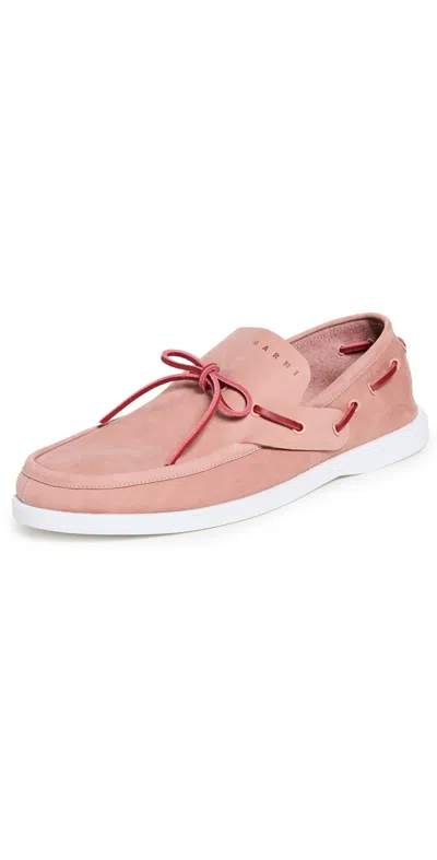 MARNI BOAT SHOES PINK