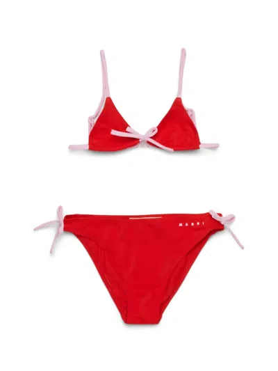 MARNI BOW-DETAIL BIKINI SET