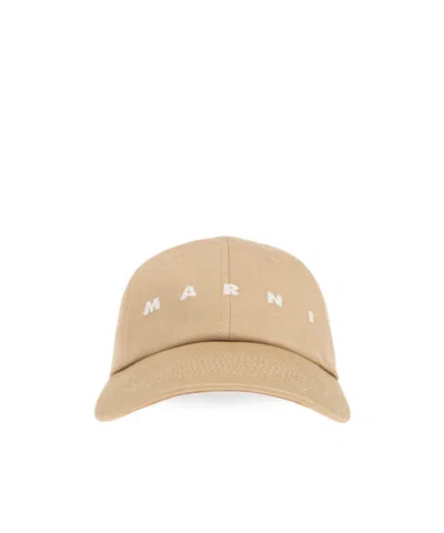 MARNI MARNI LOGO EMBROIDERED BASEBALL CAP